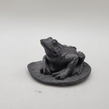 Black Obsidian Frog Carvings