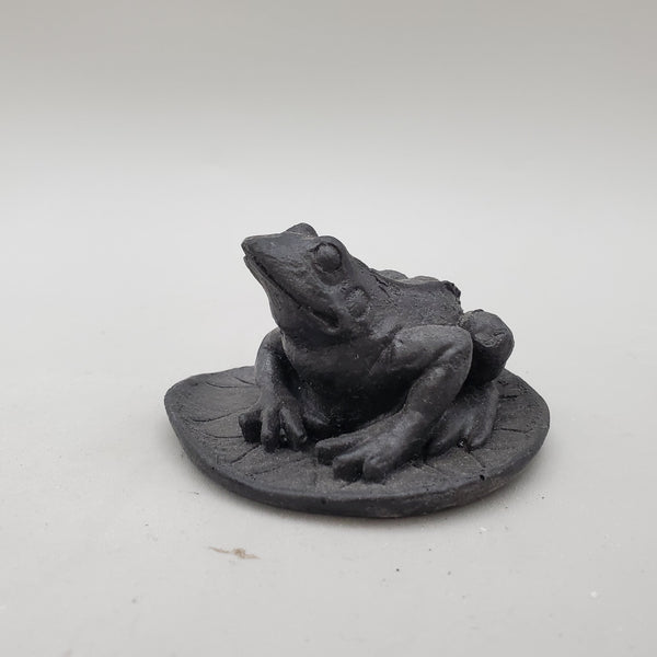 Black Obsidian Frog Carvings