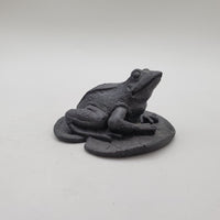 Black Obsidian Frog Carvings