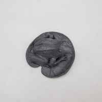 Black Obsidian Frog Carvings