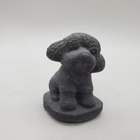 Black Obsidian Puppy Carvings