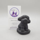 Black Obsidian Puppy Carvings