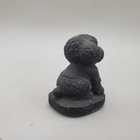 Black Obsidian Puppy Carvings