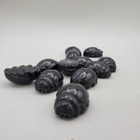 Black Obsidian Beetle Carvings