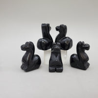 Black Obsidian Giraffe Carving