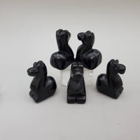 Black Obsidian Giraffe Carving