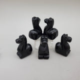 Black Obsidian Giraffe Carving