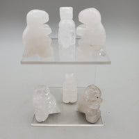 Clear Quartz Dinosaur Carving