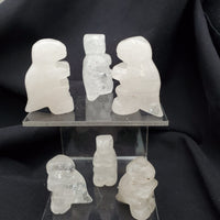Clear Quartz Dinosaur Carving