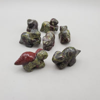 Dragon's Blood Jasper Dino Carving