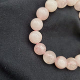 {Grade A} Rose Quartz Bracelet (14mm Round beads)