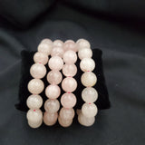 {Grade A} Rose Quartz Bracelet (14mm Round beads)