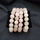 {Grade A} Rose Quartz Bracelet (10mm Round beads)