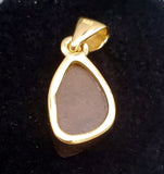 A Grade Ammolite Pendant (Gold Plated) .925SS