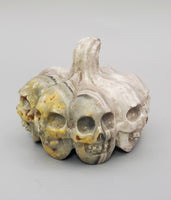 Bumble Bee Jasper, Pumpkin Skulls Carving