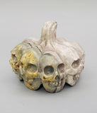 Bumble Bee Jasper, Pumpkin Skulls Carving