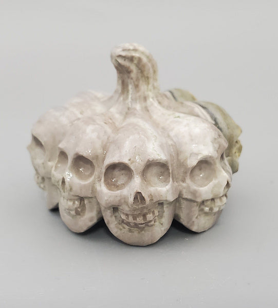 Bumble Bee Jasper, Pumpkin Skulls Carving