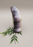 Natural Agate Druzy, Rabbit Carving