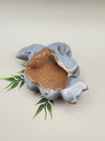Natural Agate Druzy, Cat Carving
