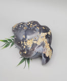 Natural Agate Druzy, Cat Carving