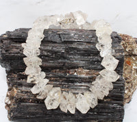 Diamond Quartz Sterling Silver Necklace