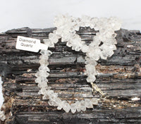 Diamond Quartz Sterling Silver Necklace