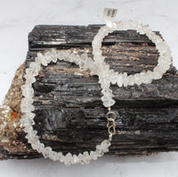 Diamond Quartz Sterling Silver Necklace