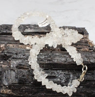 Diamond Quartz Sterling Silver Necklace