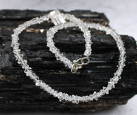 Diamond Quartz Sterling Silver Necklace