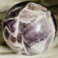 Chevron Amethyst Sphere