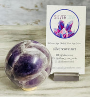 Chevron Amethyst Sphere