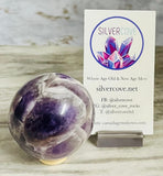 Chevron Amethyst Sphere