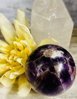 Chevron Amethyst Sphere