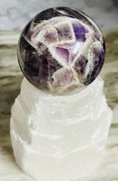 Chevron Amethyst Sphere
