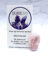 Rose Quartz Skull Carving