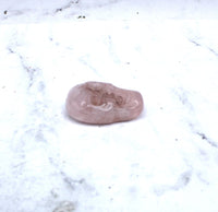 Rose Quartz Skull Carving