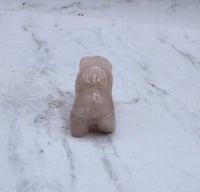 Rose Quartz Buffalo Carving