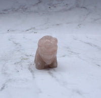 Rose Quartz Buffalo Carving