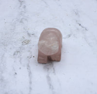 Rose Quartz Bear Carving