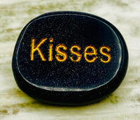 Blue Goldstone "Kisses" Stone