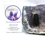 Black Tourmaline Pendant Sterling Silver