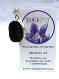 Black Tourmaline Pendant Sterling Silver