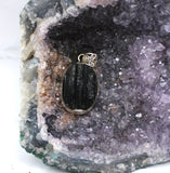 Black Tourmaline Pendant Sterling Silver