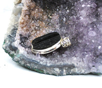 Black Tourmaline Pendant Sterling Silver