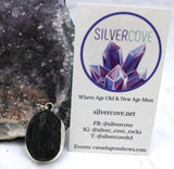 Black Tourmaline Pendant Sterling Silver