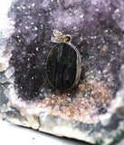 Black Tourmaline Pendant Sterling Silver
