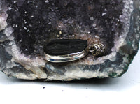 Black Tourmaline Pendant Sterling Silver