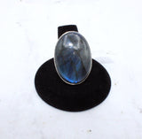 Large Stone Labradorite Ring (Size 8.5)