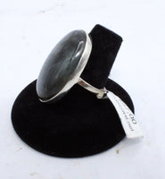 Large Stone Labradorite Ring (Size 8.5)
