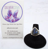 Rough Labradorite Ring (Size 8)